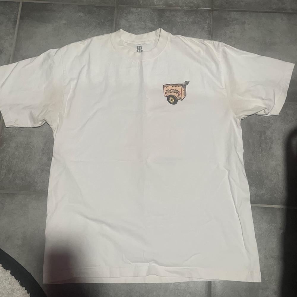 Zumiez White Tee with Cart Graphic